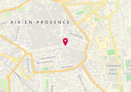Plan de Pharmacie Chauvet, Espace Forbin
15 Cours Gambetta, 13100 Aix-en-Provence