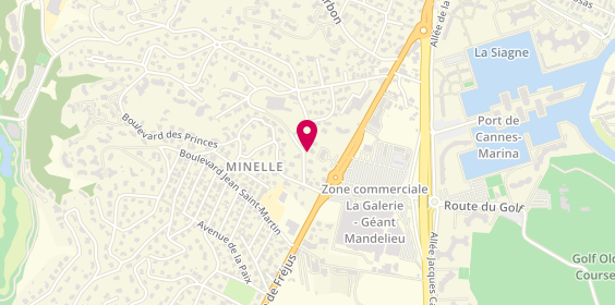 Plan de Giphar, Immeuble Les Violettes
884 Avenue de Fréjus, 06210 Mandelieu-la-Napoule