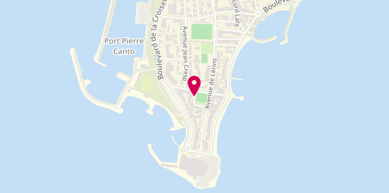 Plan de Pharmacie du Palm Beach, 2 Place de l'Etang, 06400 Cannes