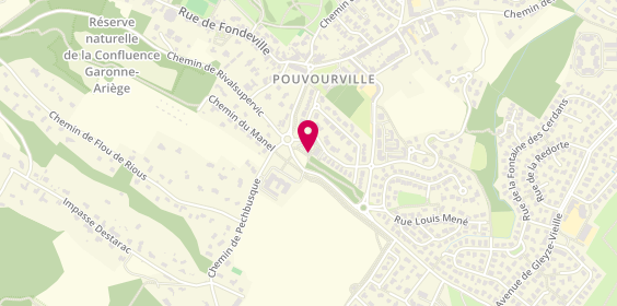 Plan de Pharmacie de Pouvourville, 13 Rue Berthe Morisot, 31400 Toulouse