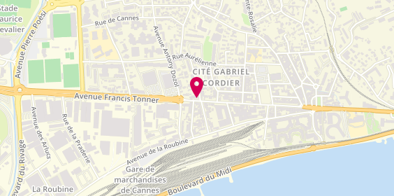 Plan de Pharmacie de l'Esterel, 118 Avenue Francis Tonner, 06150 Cannes La Bocca