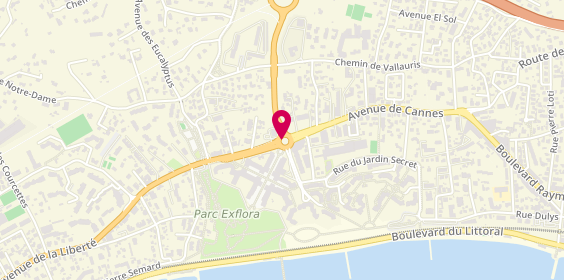 Plan de Doctipharma, Les Semboules 990 Boulevard Guillaume Apollinaire, 06600 Antibes Juan Les Pins