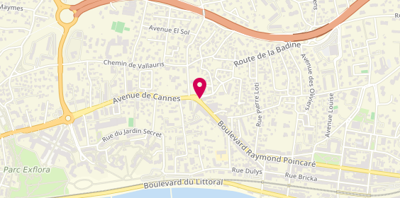 Plan de Pharmacie Chaspoul, 156 Boulevard Poincare
Juan-Les-Pins, 06600 Antibes