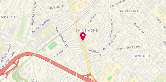 Plan de Pharmacie Saint Agne, 72 Avenue Jules Julien, 31400 Toulouse