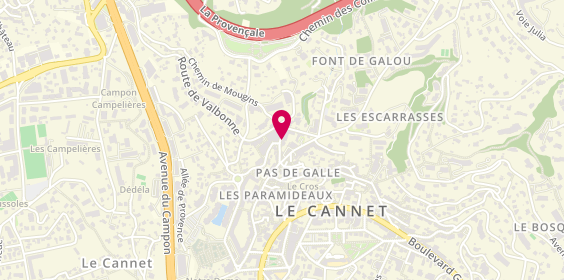 Plan de Pharmacie des Moulières, 12 Route de Valbonne, 06110 Le Cannet