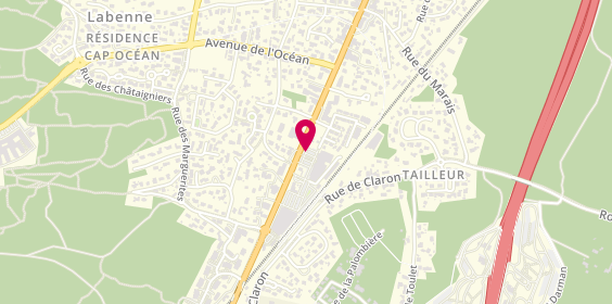 Plan de Pharmacie Bentolila, 32 Avenue Charles de Gaulle, 40530 Labenne