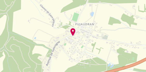 Plan de Pharmacie Chaubard, 1 Domaine des Coteaux, 32600 Pujaudran