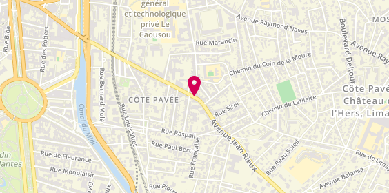 Plan de Pharmacie de la Cote Pavee, 73 Avenue Jean Rieux, 31500 Toulouse