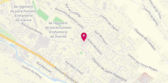Plan de Pharmacie de Roulandou, 16 Rue Commerce Centre Commercial Lardaille
Chem. De Roulandou, 81100 Castres
