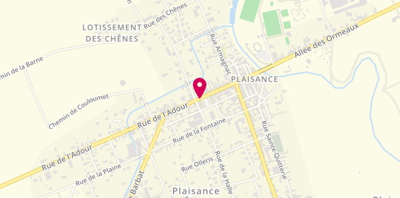 Plan de Pharmacie de la Bastide Neuve, 2 place du 11 Nov, 32160 Plaisance