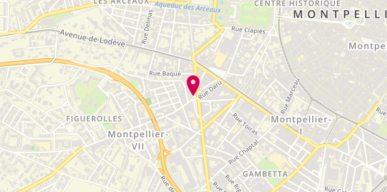 Plan de Pharmacie Figuerolles, 28 Rue du Faubourg Figuerolles, 34070 Montpellier