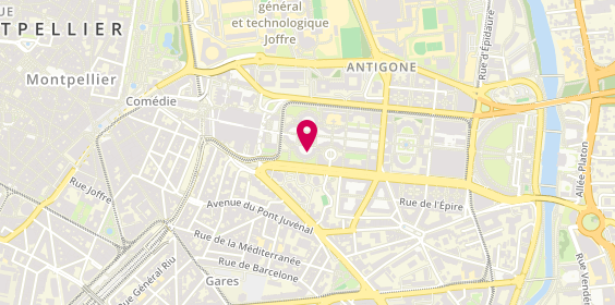 Plan de Pharmacie Antigone, 5 Place du Nombre d'Or, 34000 Montpellier
