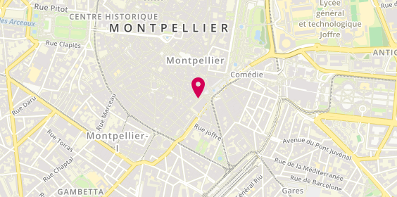 Plan de Pharmacie Opéra Les Trois Grâces, 2 Rue des Étuves, 34000 Montpellier