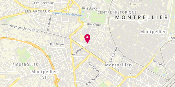 Plan de Pharmacie de la Croix du Courreau, 56 Rue du Faubourg du Courreau, 34000 Montpellier