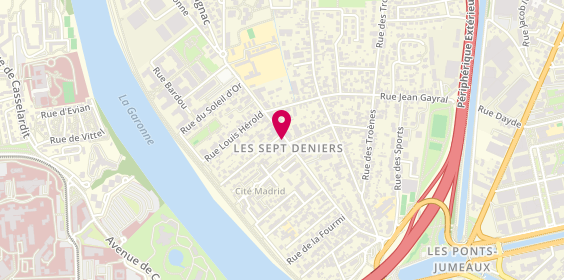 Plan de Pharmacie des Sept Deniers, 67 Route de Blagnac, 31200 Toulouse