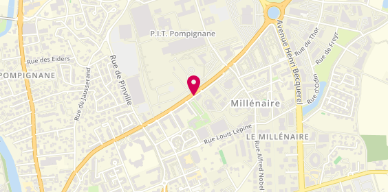 Plan de Nouvelle Pharmacie du Millenaire, 868 Rue de la Vieille Poste, 34000 Montpellier