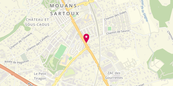 Plan de Pharmacie des Cèdres, 453 Avenue de Cannes, 06370 Mouans-Sartoux