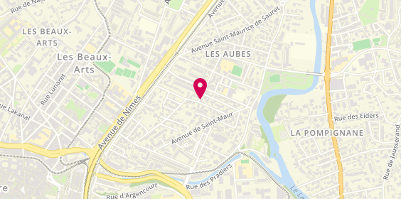 Plan de Pharmacie Luc DAUNIS, 38 Boulevard Ernest Renan, 34000 Montpellier