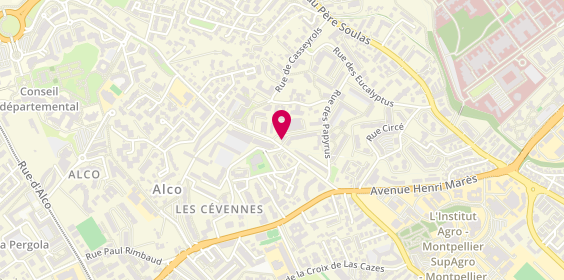 Plan de Pharmacie Darbousset, 762 avenue Professeur Louis Ravas Avenue Du, 34080 Montpellier