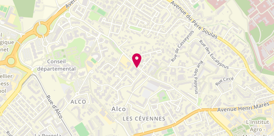Plan de Pharmacie d'Alco, 1019 Avenue Louis Ravas, 34000 Montpellier