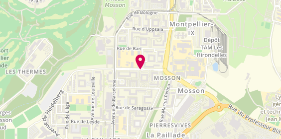 Plan de Pharmacie des Halles, Rue d'Oxford, 34080 Montpellier