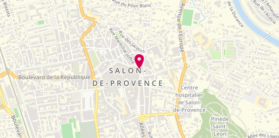 Plan de Pharmacie du Cours, 42 Cours Victor Hugo, 13300 Salon-de-Provence