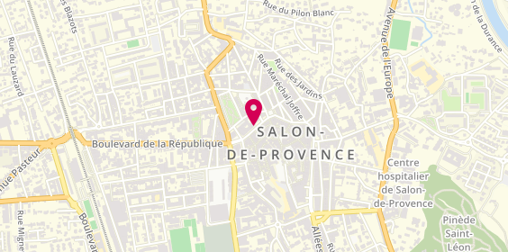 Plan de Pharmacie du Progrès, 72 Cours Carnot, 13300 Salon-de-Provence