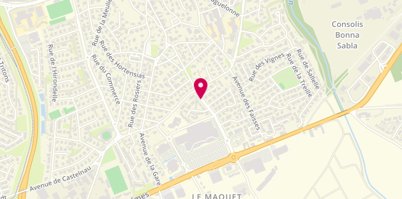 Plan de Pharmacie Guillon-Daumas, 12 Rue de la Poulaillere, 34920 Le Crès