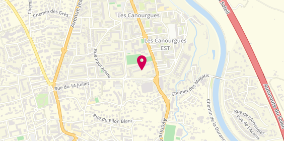 Plan de Alphega Pharmacie, Centre Commercial Canourgues
4 Avenue de Provence, 13300 Salon-de-Provence