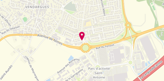 Plan de Pharmacie Occitane, 1 Bis Rue Pinta, 34740 Vendargues