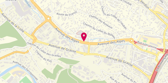 Plan de Pharmacie Allibert, 53 Avenue des Alpes, 06800 Cagnes-sur-Mer