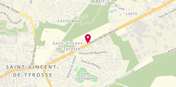 Plan de Pharmacie de la Fougère, 530 Route de Bordeaux, 40230 Saint-Vincent-de-Tyrosse