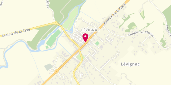 Plan de Pharmacie de Lévignac, Avenue de la Republique, 31530 Levignac Sur Save