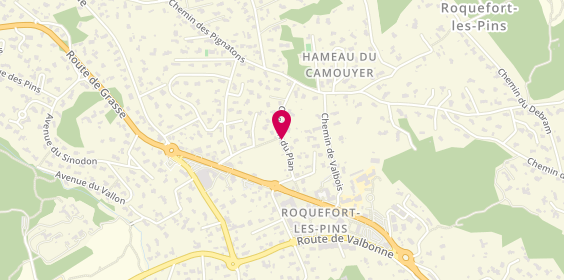 Plan de Pharmacie du Plan, Quarier du Plan Fidex 272
4165 Route Departementale 2085, 06330 Roquefort-les-Pins