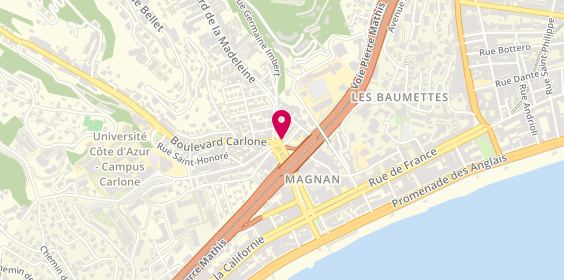 Plan de Pharmacie de la Madeleine, 12 Boulevard de la Madeleine, 06000 Nice