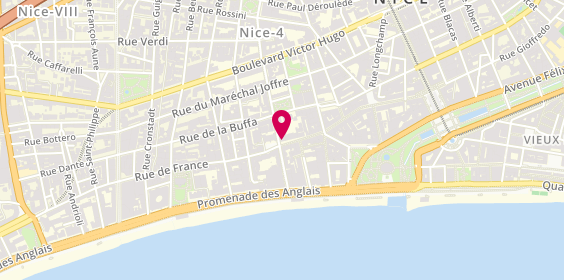 Plan de Cote d'Azur Pharmacie, 14 Rue de France, 06000 Nice