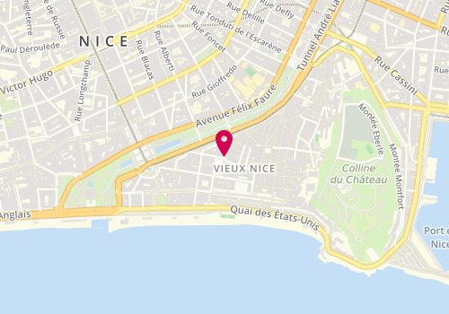 Plan de Pharmacie du Palais, 7 Rue de la Prefecture, 06300 Nice