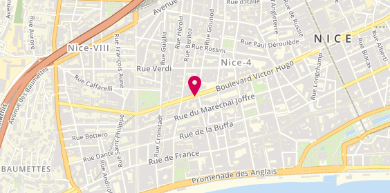 Plan de Pharmacie Charpenel Victor Hugo, 45 Boulevard Victor Hugo, 06000 Nice