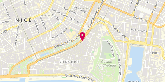 Plan de Pharmacie du Vieux Nice, 18 Boulevard Jean Jaurès, 06300 Nice