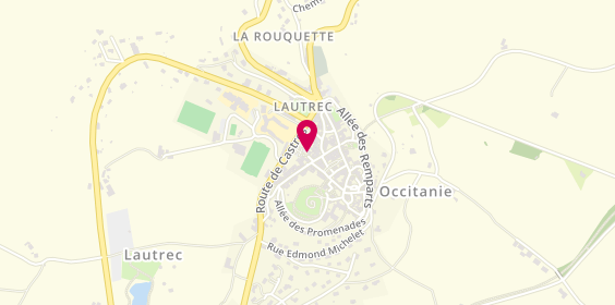 Plan de Pharmacie de Lautrec, Place Saint Remy, 81440 Lautrec