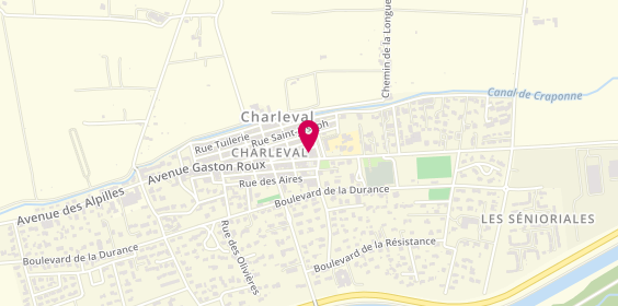 Plan de Pharmacie de Charleval, 2 Bis avenue Gaston Roux, 13350 Charleval