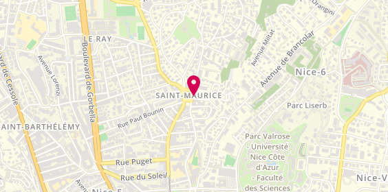 Plan de Pharmacie Saint Maurice, 2 Place Alexandre Médecin, 06100 Nice