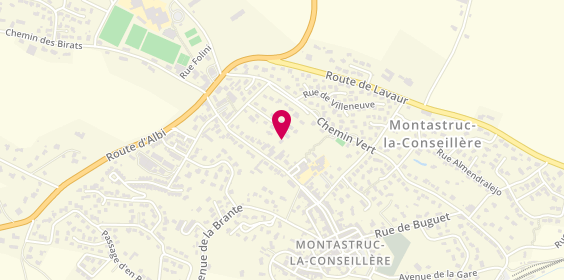 Plan de La Pharmacie de Montastruc, Treyjo
67 Ter Avenue Curieres de Castelnau, 31380 Montastruc-la-Conseillère
