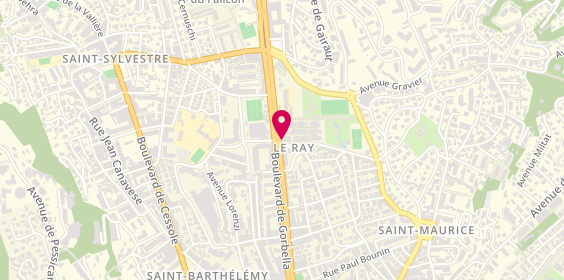Plan de Pharmacie du Stade du Ray, 52 Boulevard Gorbella, 06100 Nice
