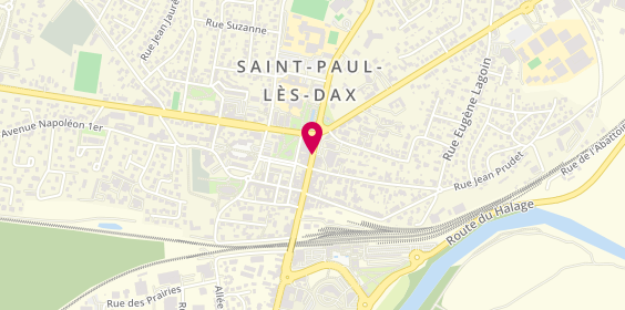 Plan de Pharmacie Saint Paul, 3 Avenue de la Liberte, 40990 Saint-Paul-lès-Dax