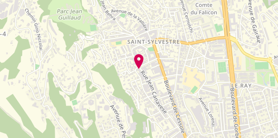 Plan de Pharmacie le Papeete, 35 Rue Canavese, 06100 Nice