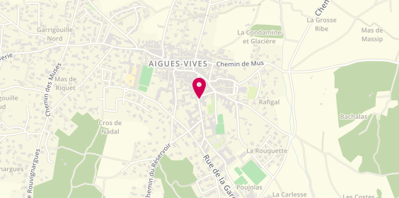 Plan de Pharmacie Geniale, 13 Rue de la Poste, 30670 Aigues-Vives