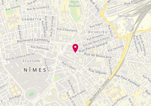 Plan de Pharmacie PUECH Michel, 22 Rue Pierre Semard, 30000 Nîmes