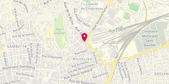 Plan de Pharmacie Hoche - Universités, 46 Rue Vincent Faïta, 30000 Nîmes