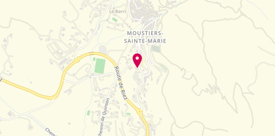 Plan de Pharmacie du Verdon, Avenue de Lerins, 04360 Moustiers-Sainte-Marie